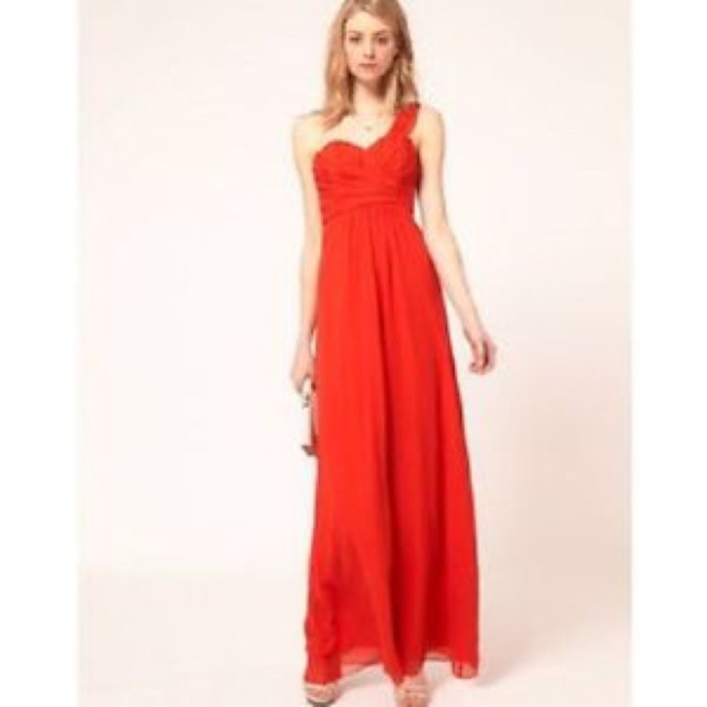 NWT Ted Baker Orange Red Silk Gown